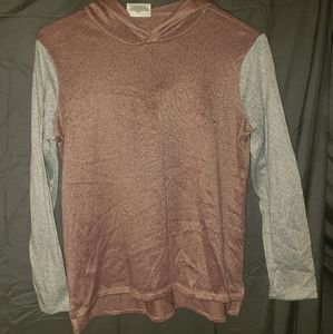 soft long sleeve hooded shirt